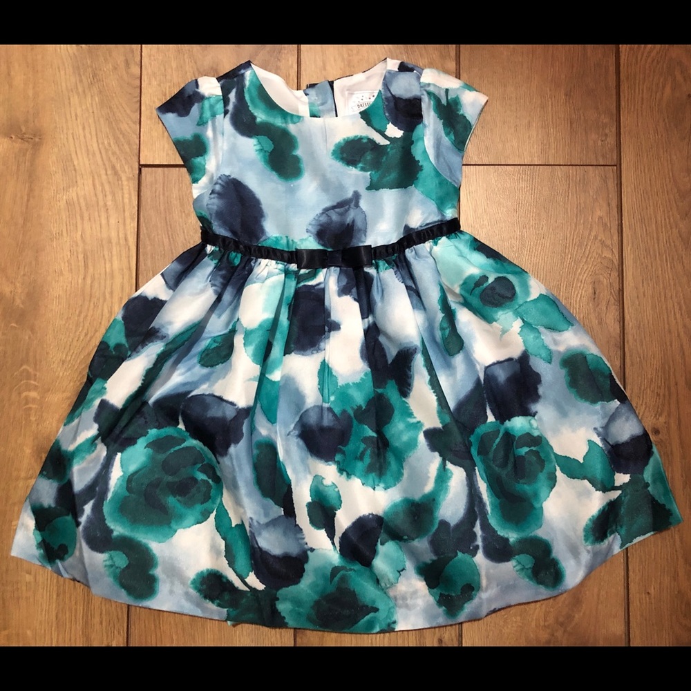 Gymboree Dressy Dress, 2T, Blue Floral
